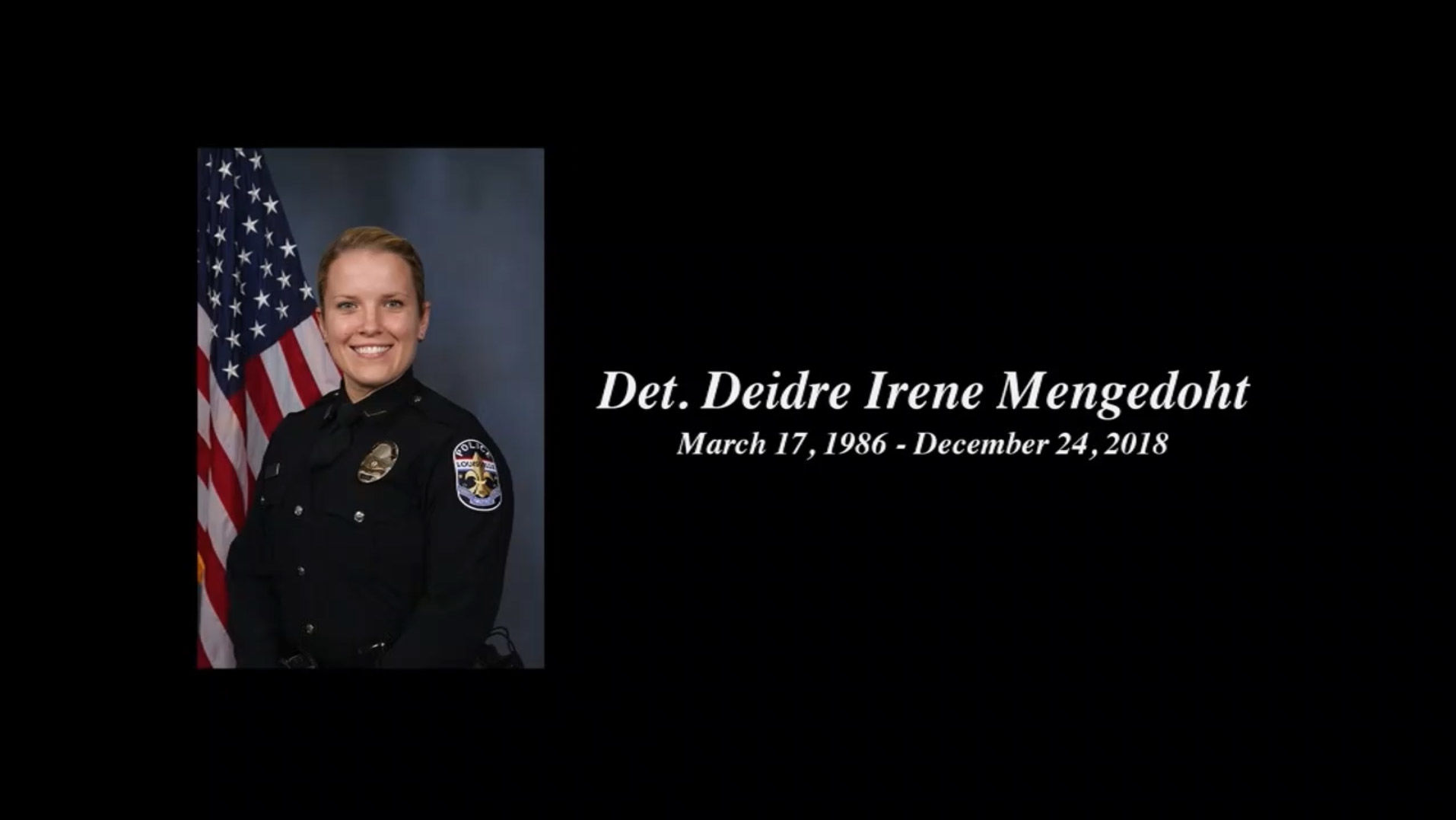 Det. Deidre Irene Mengedoht slideshow cover image